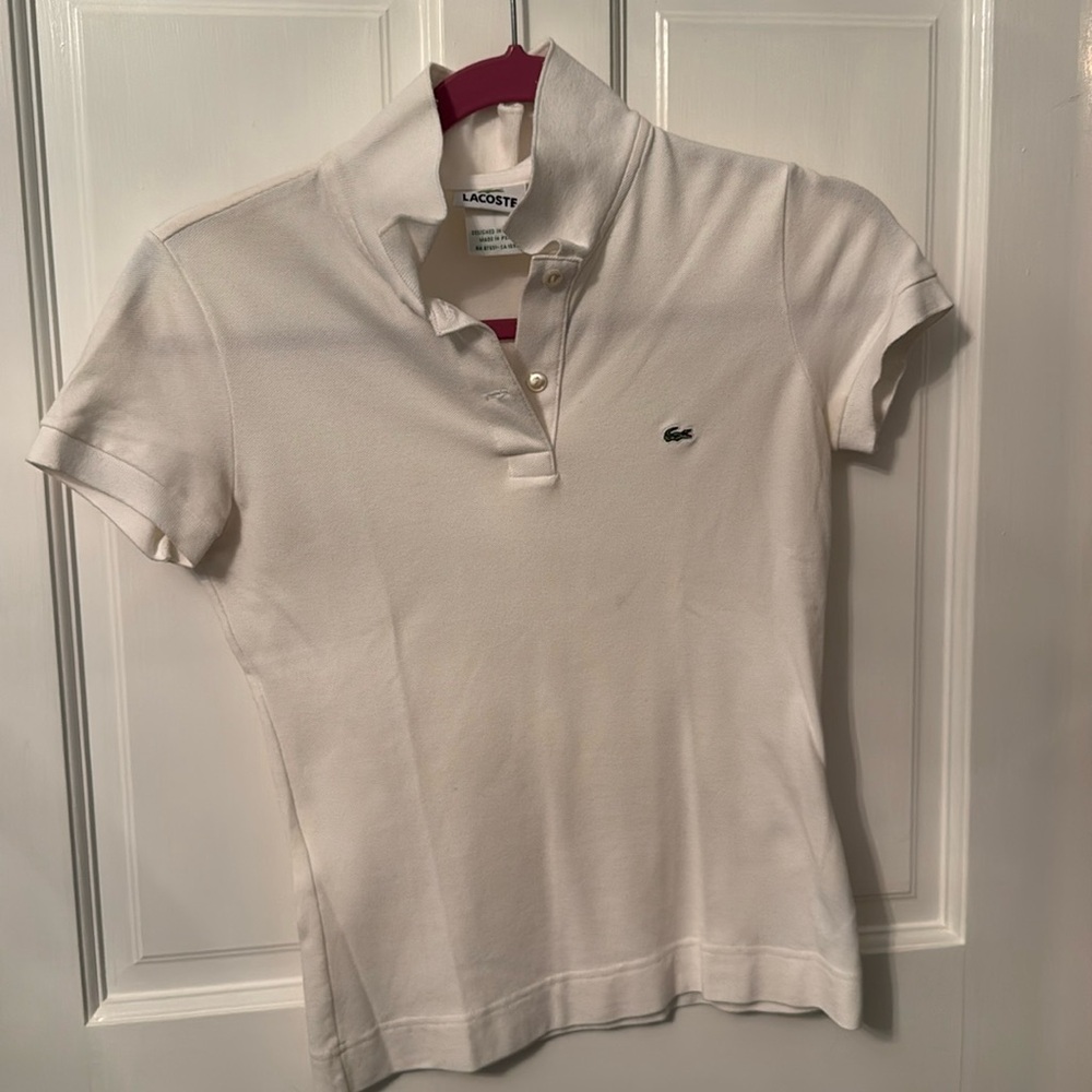 Lacoste White Polo